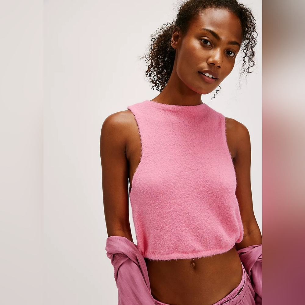 FREE PEOPLE Warm Fluff Crop